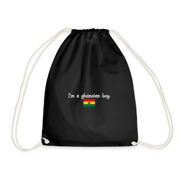 Je suis un garçon ghanéen - Sac de sport léger - noir - Devant
