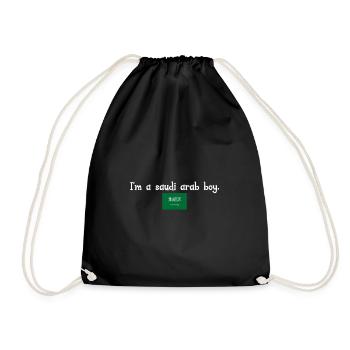 Je suis un garçon arabe saoudien - Sac de sport léger - noir - Devant