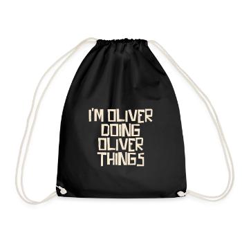 Je suis Oliver en train de faire des choses à Oliver - Sac de sport léger - noir - Devant
