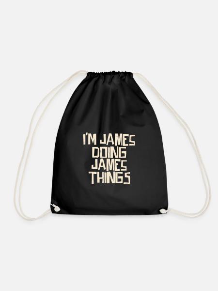 I'm James doing James things - Turnbeutel - Schwarz