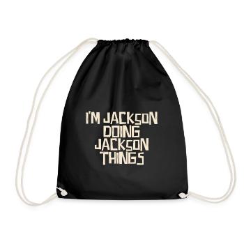 I'm Jackson doing Jackson things - Turnbeutel - Schwarz - Vorne