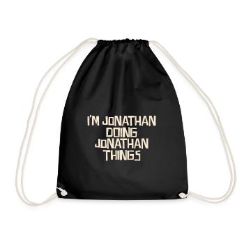 I'm Jonathan doing Jonathan things - Turnbeutel - Schwarz - Vorne