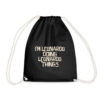 Je suis Léonard de Vinci et je fais des choses de Léonard de Vinci - Sac de sport léger - noir - Devant