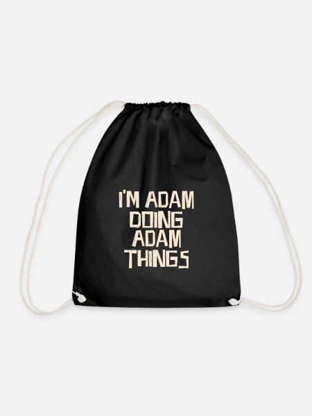 I'm Adam doing Adam things - Turnbeutel - Schwarz