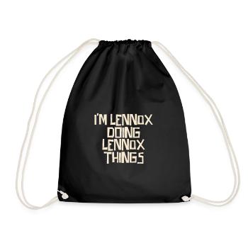 I'm Lennox doing Lennox things - Turnbeutel - Schwarz - Vorne