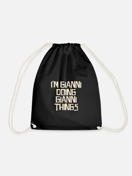I'm Gianni doing Gianni things - Turnbeutel - Schwarz