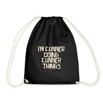 Je suis Conner en train de faire des choses Conner - Sac de sport léger - noir - Devant
