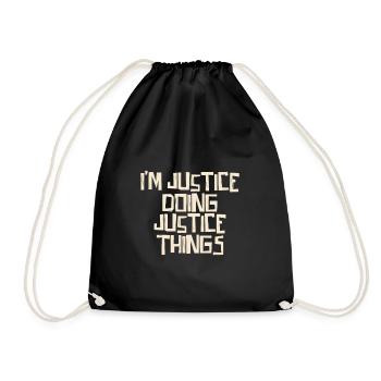 Je suis la justice qui fait justice - Sac de sport léger - noir - Devant