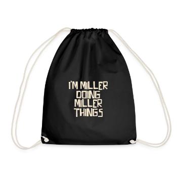 Je suis Miller en train de faire des choses Miller - Sac de sport léger - noir - Devant
