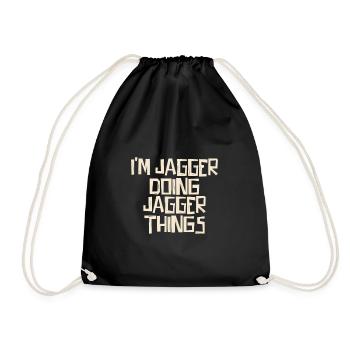 Je suis Jagger en train de faire des choses Jagger - Sac de sport léger - noir - Devant