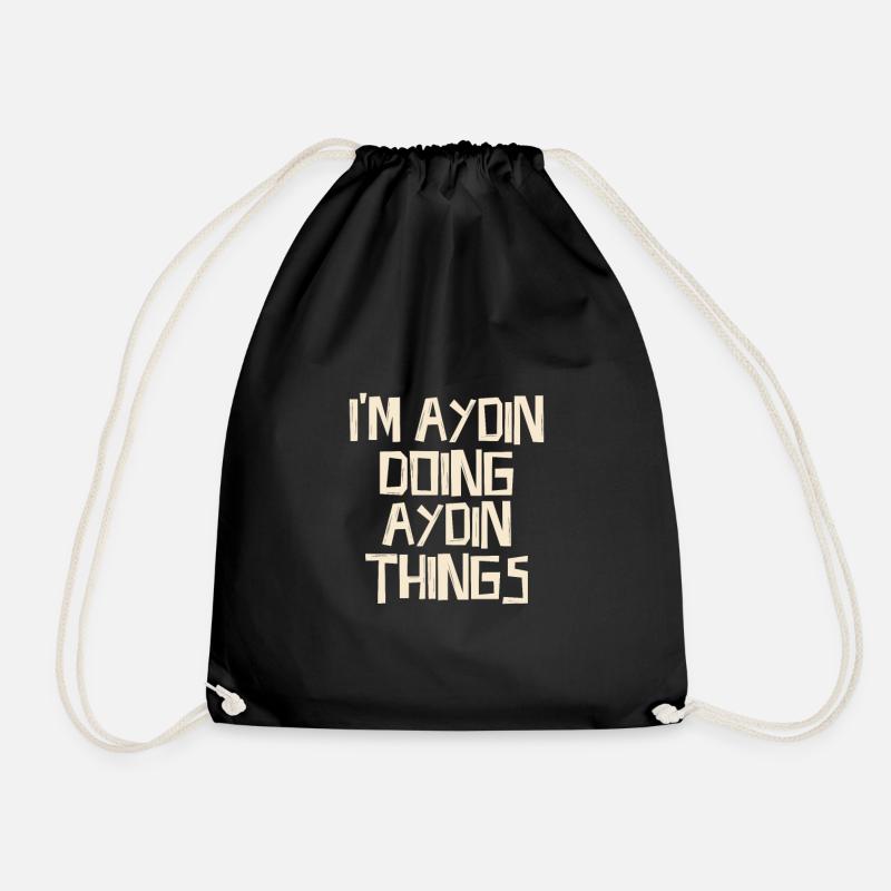 I'm Aydin doing Aydin things - Turnbeutel - Schwarz