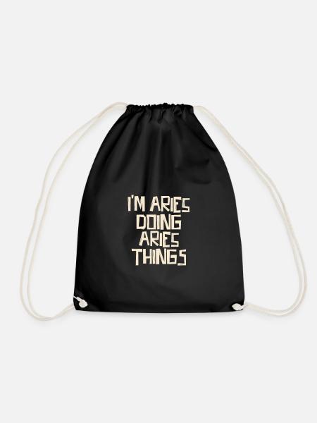 I'm Aries doing Aries things - Turnbeutel - Schwarz