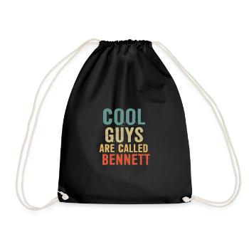 Cool guys are called Bennett - Drawstring Bag - black - Front