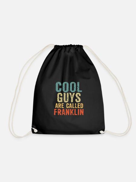 Cool guys are called franklin - Turnbeutel - Schwarz