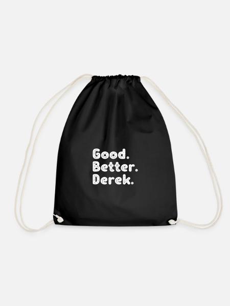 Good better Derek - Turnbeutel - Schwarz