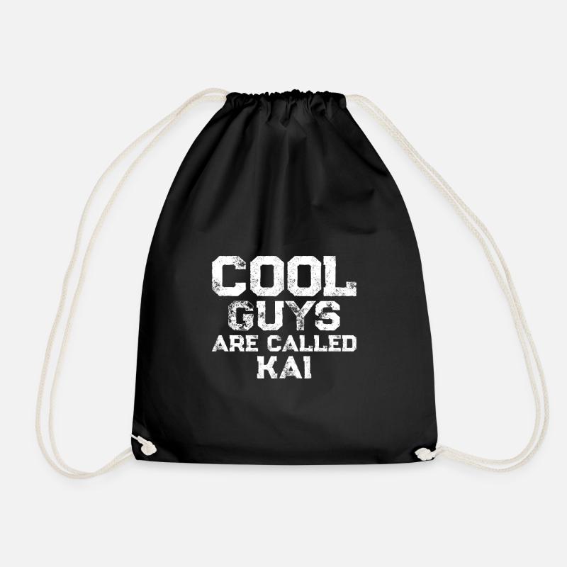 Cool guys are called Kai - Turnbeutel - Schwarz