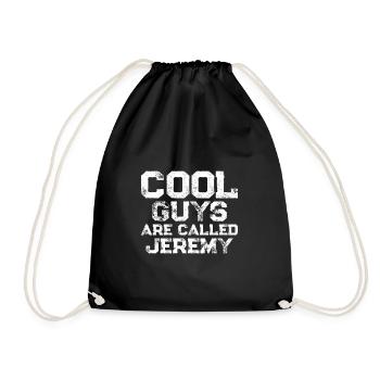 Cool guys are called Jeremy - Drawstring Bag - black - Front