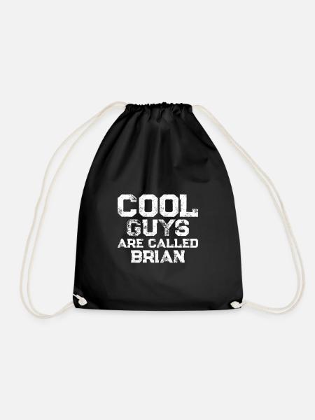 Cool guys are called Brian - Turnbeutel - Schwarz