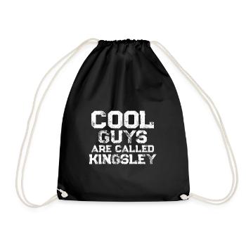 Cool guys are called Kingsley - Drawstring Bag - black - Front