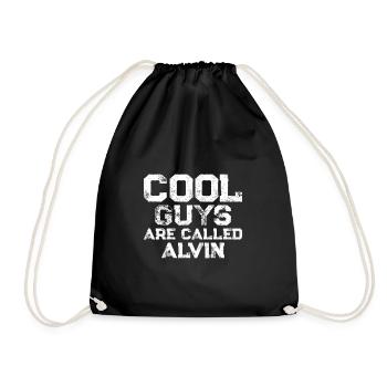 Cool guys are called Alvin - Turnbeutel - Schwarz - Vorne