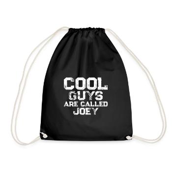 Cool guys are called Joey - Drawstring Bag - black - Front