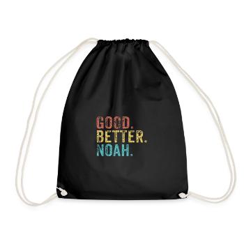Good better Noah - Turnbeutel - Schwarz - Vorne