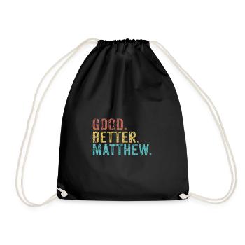 Good better Matthew - Turnbeutel - Schwarz - Vorne