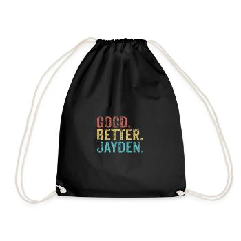 Good better Jayden - Drawstring Bag - black - Front
