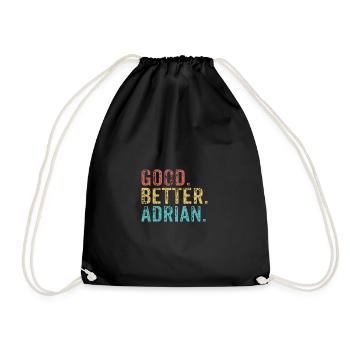 Good better Adrian - Drawstring Bag - black - Front