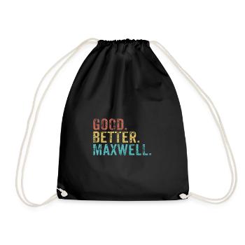 Good better Maxwell - Drawstring Bag - black - Front