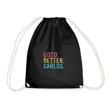 Good better Carlos - Turnbeutel - Schwarz - Vorne