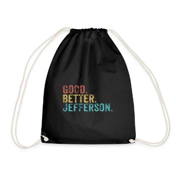 Cool guys are called jefferson - Turnbeutel - Schwarz - Vorne