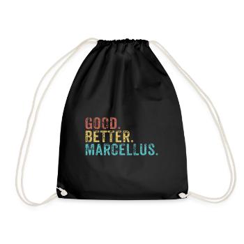Cool guys are called marcellus - Drawstring Bag - black - Front