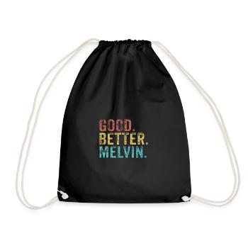 Cool guys are called melvin - Drawstring Bag - black - Front