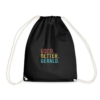 Cool guys are called Gerald - Drawstring Bag - black - Front