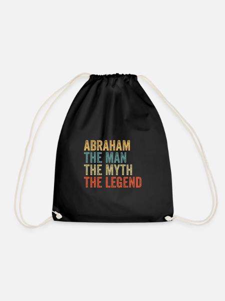 Abraham the man the myth - Turnbeutel - Schwarz