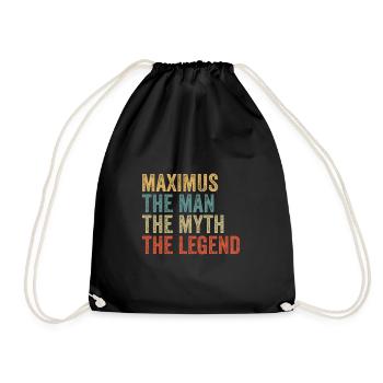 Maximus the man the myth - Turnbeutel - Schwarz - Vorne