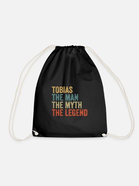 Tobias the man the myth - Turnbeutel - Schwarz