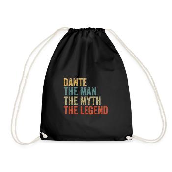 Dante the man the myth - Drawstring Bag - black - Front