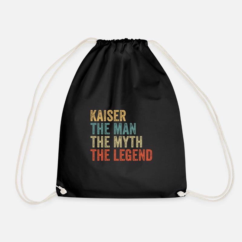Kaiser the man the myth - Turnbeutel - Schwarz