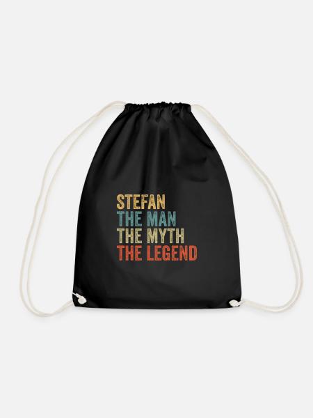 Stefan the man the myth - Turnbeutel - Schwarz