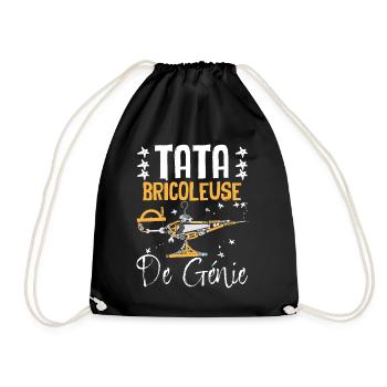 Tata Bricoleuse De Génie Tatie Outils Mécanique - Sac de sport léger - noir - Devant