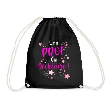 Beau Cadeau Des Etoiles Femme Une Prof Qui Déchire - Sac de sport léger - noir - Devant