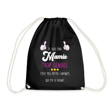 Super Oma Zu Genial Mama Oma Liebe - Turnbeutel - Schwarz - Vorne