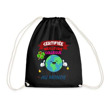 Collègue De Travail Femme Départ Anniversaire Fête - Sac de sport léger - noir - Devant