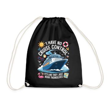 Vacances en croisière amusantes - Sac de sport léger - noir - Devant