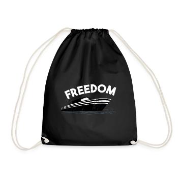 Boat Captain Gift Ship Boat Owner Captain - Drawstring Bag - black - Front