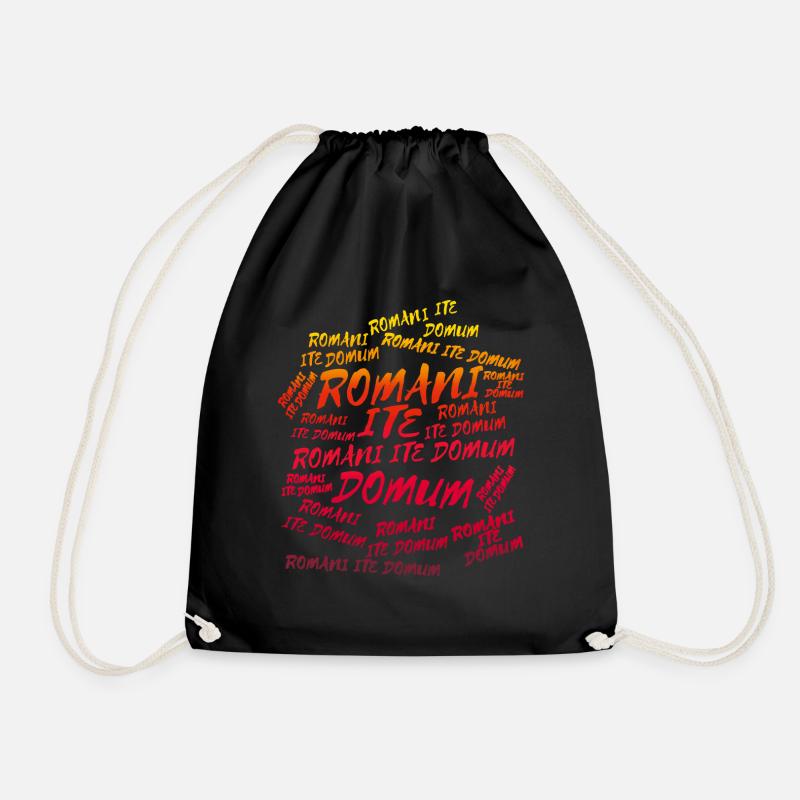Romani ite domum - rot orange - Turnbeutel - Schwarz