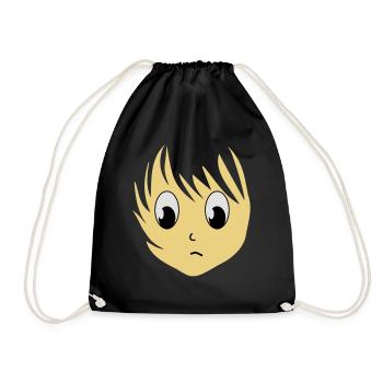 Anime Girlie Manga Girl femme 3c - Sac de sport léger - noir - Devant