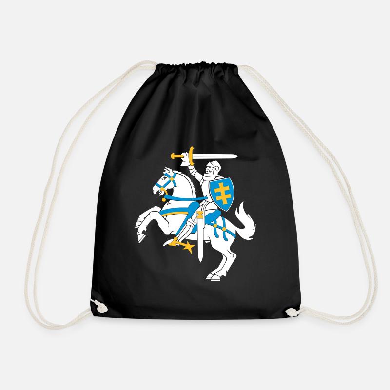 Vytis - Drawstring Bag - black